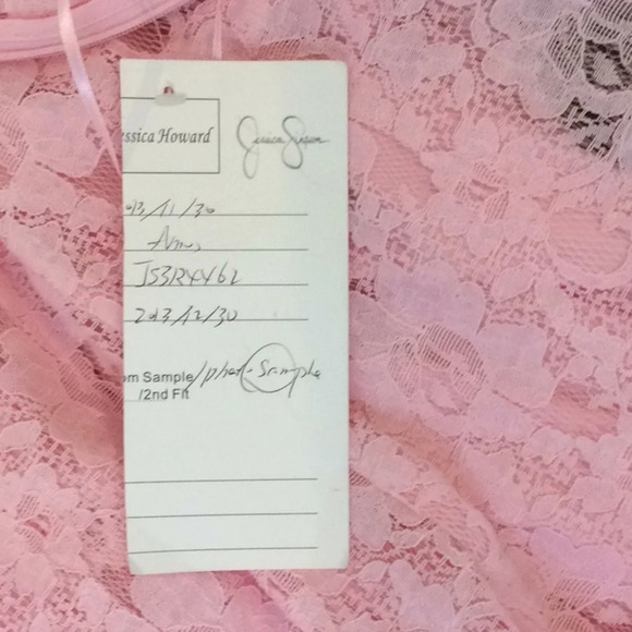 NWT Jessica Simpson Pink Lace Dress Size 6 - Picture 8 of 8